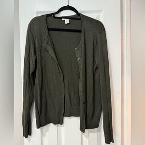 Brand new olive H&M cardigan lightweight and soft